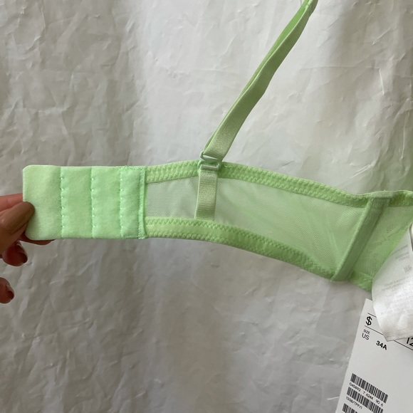 34A Neon Green Lace Bra - Picture 5 of 7